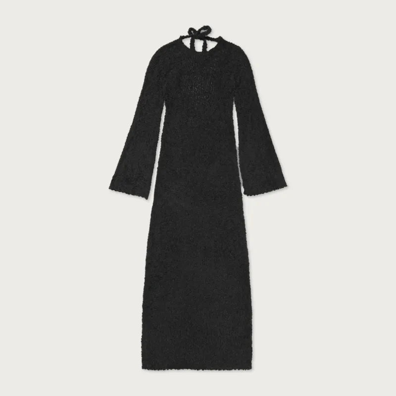 Womens L/S Knit Maxi Dress - Black sold by Honor the Gift