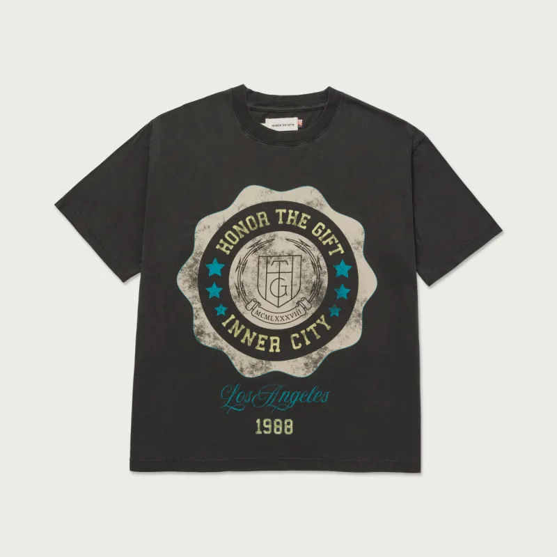 HTG® Seal Logo T-Shirt - Black sold by Honor the Gift