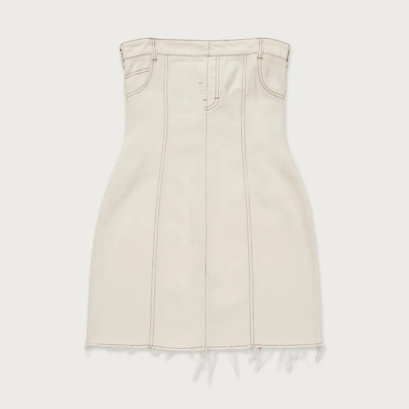 Womens Denim Tube Dress - Bone sold by Honor the Gift