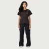 Womens Pleather Zipper Pant - Black sold by Honor the Gift
