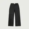 Womens Pleather Zipper Pant - Black sold by Honor the Gift