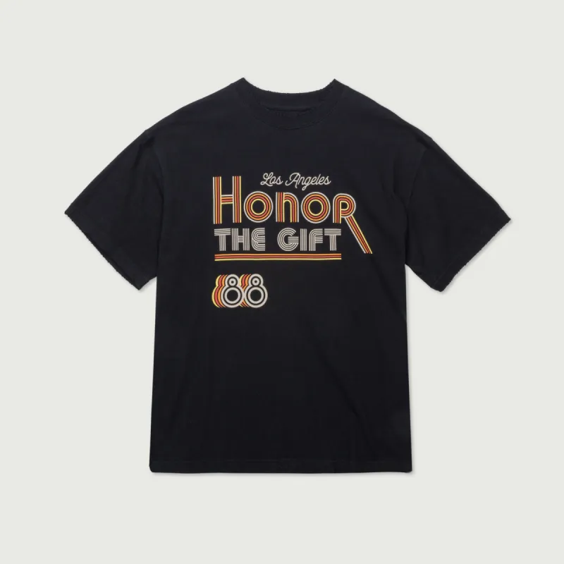 Retro Honor T-Shirt - Black sold by Honor the Gift