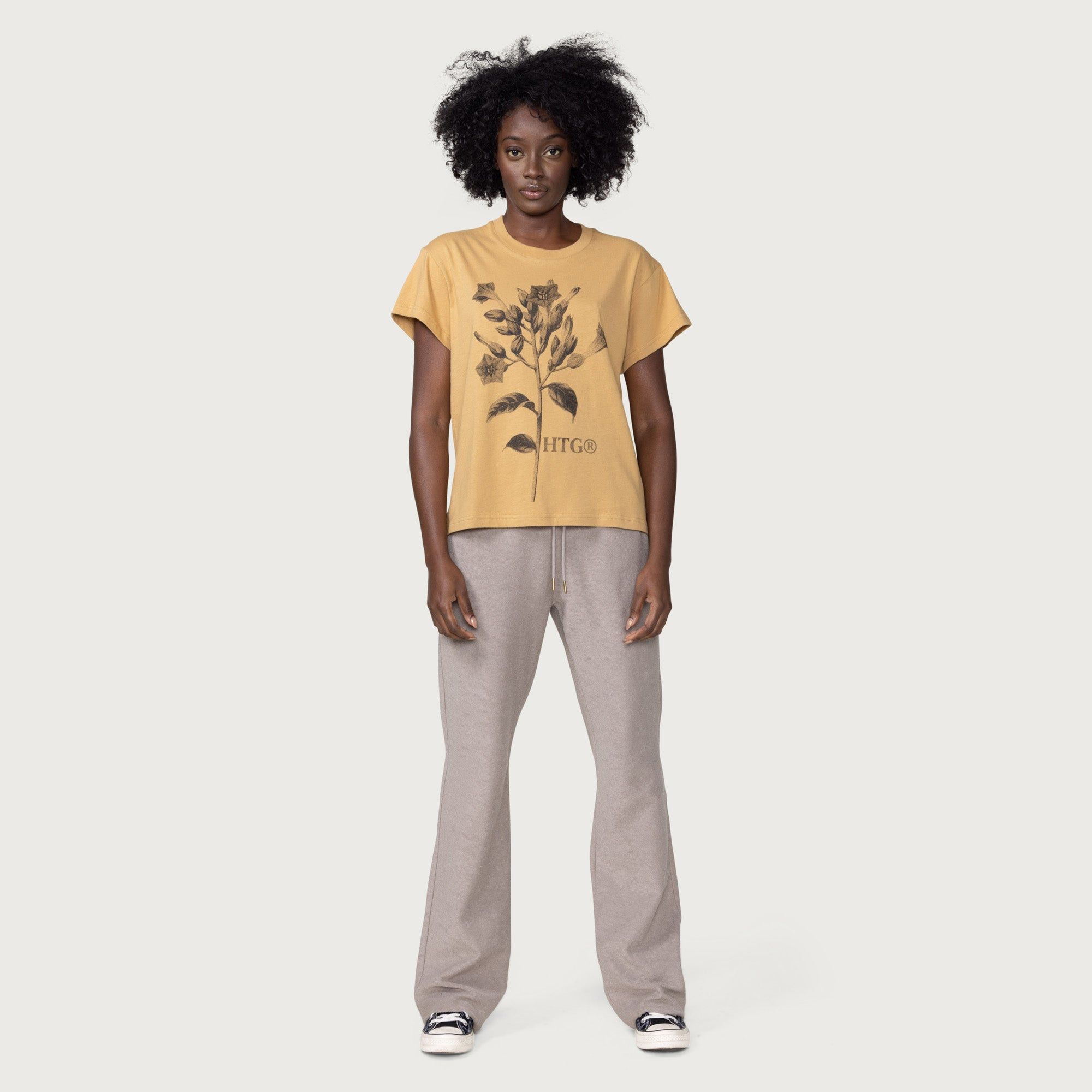 Womens Tobacco Flower T-Shirt - Tan sold by Honor the Gift product image thumbnail 2