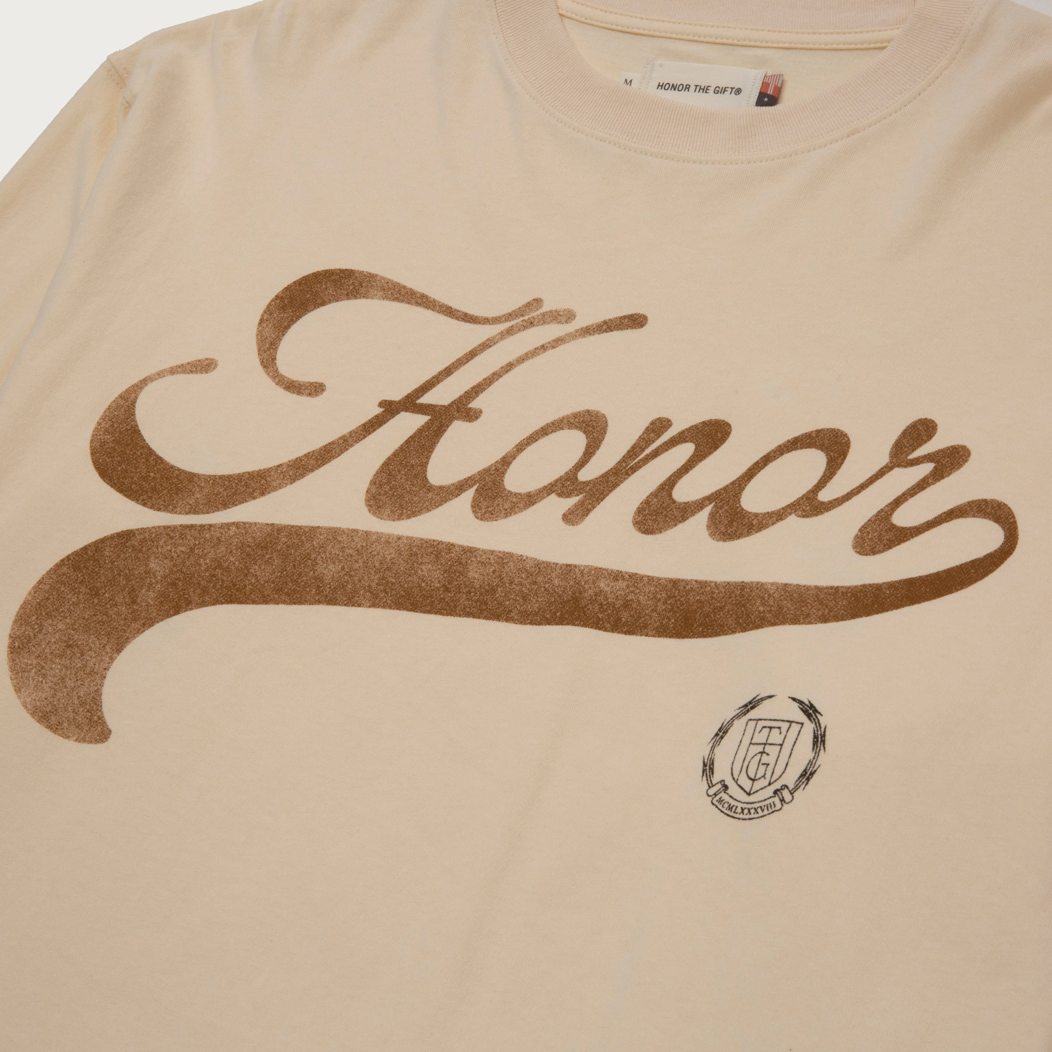 Holiday Script L/S T-Shirt - Bone sold by Honor the Gift product image thumbnail 4