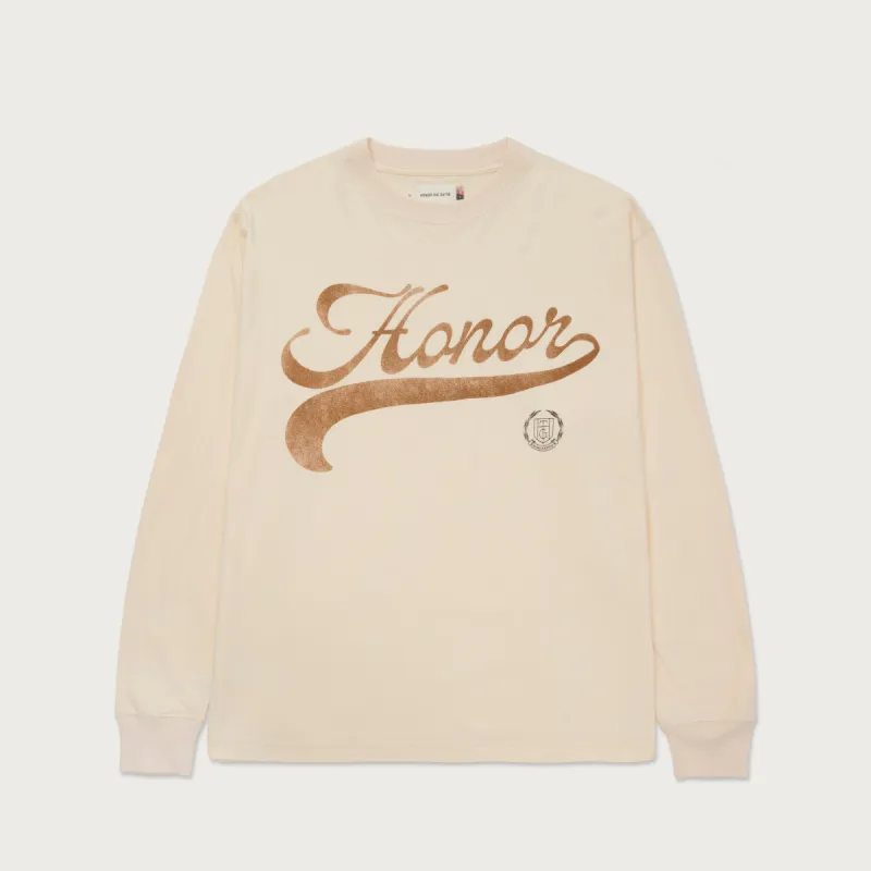 Holiday Script L/S T-Shirt - Bone made by Honor the Gift