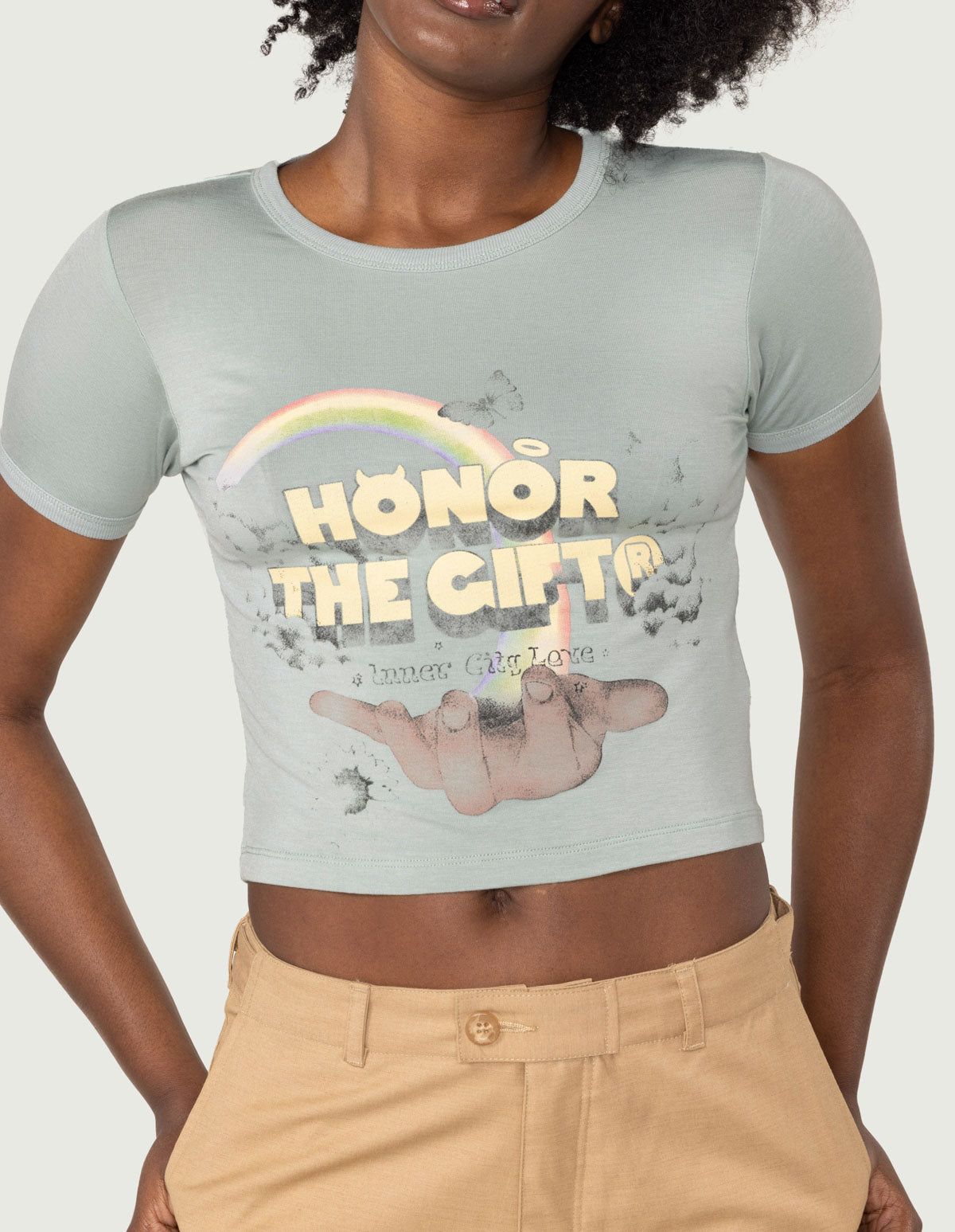 Women's Palms T-Shirt - Sage sold by Honor the Gift product image thumbnail 5