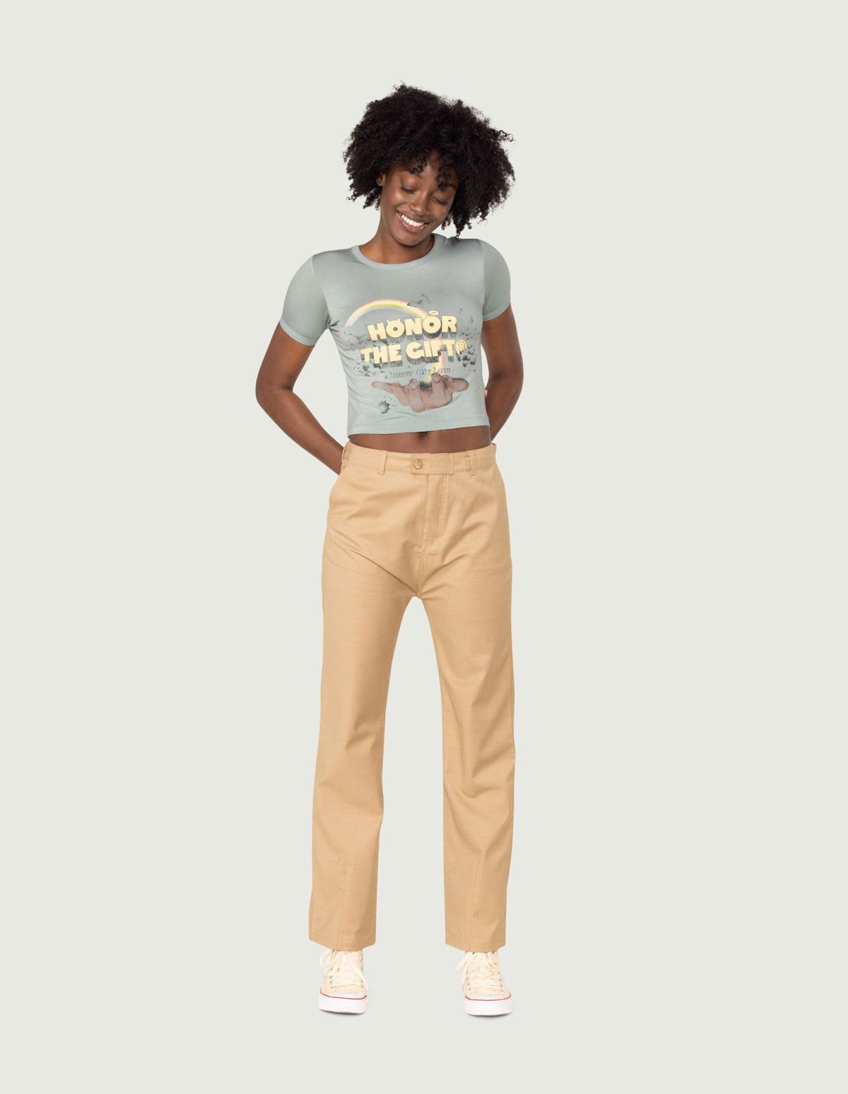 Women's Palms T-Shirt - Sage sold by Honor the Gift product image thumbnail 3