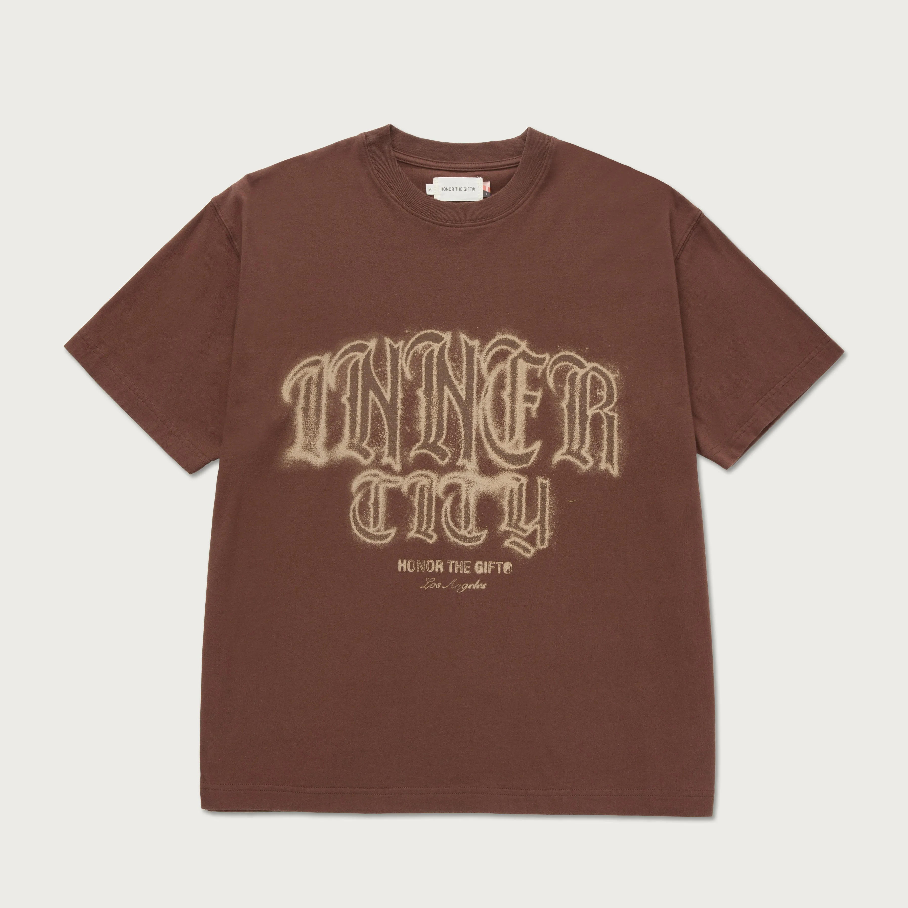 Stamp Inner City T-Shirt - Brown sold by Honor the Gift
