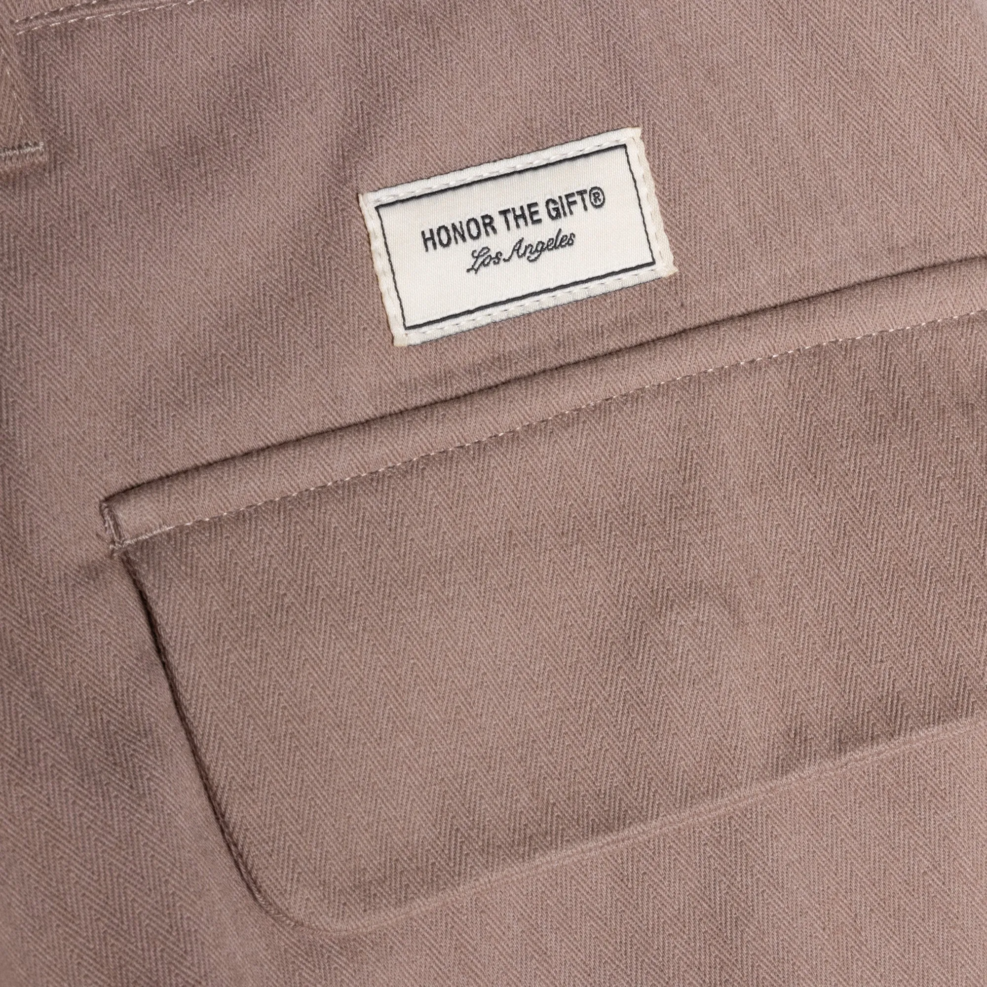 Herringbone Pant - Lt. Brown sold by Honor the Gift product image thumbnail 4