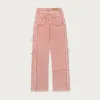 Womens Novelty Denim Pant - Brick sold by Honor the Gift