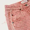 Womens Novelty Denim Pant - Brick sold by Honor the Gift