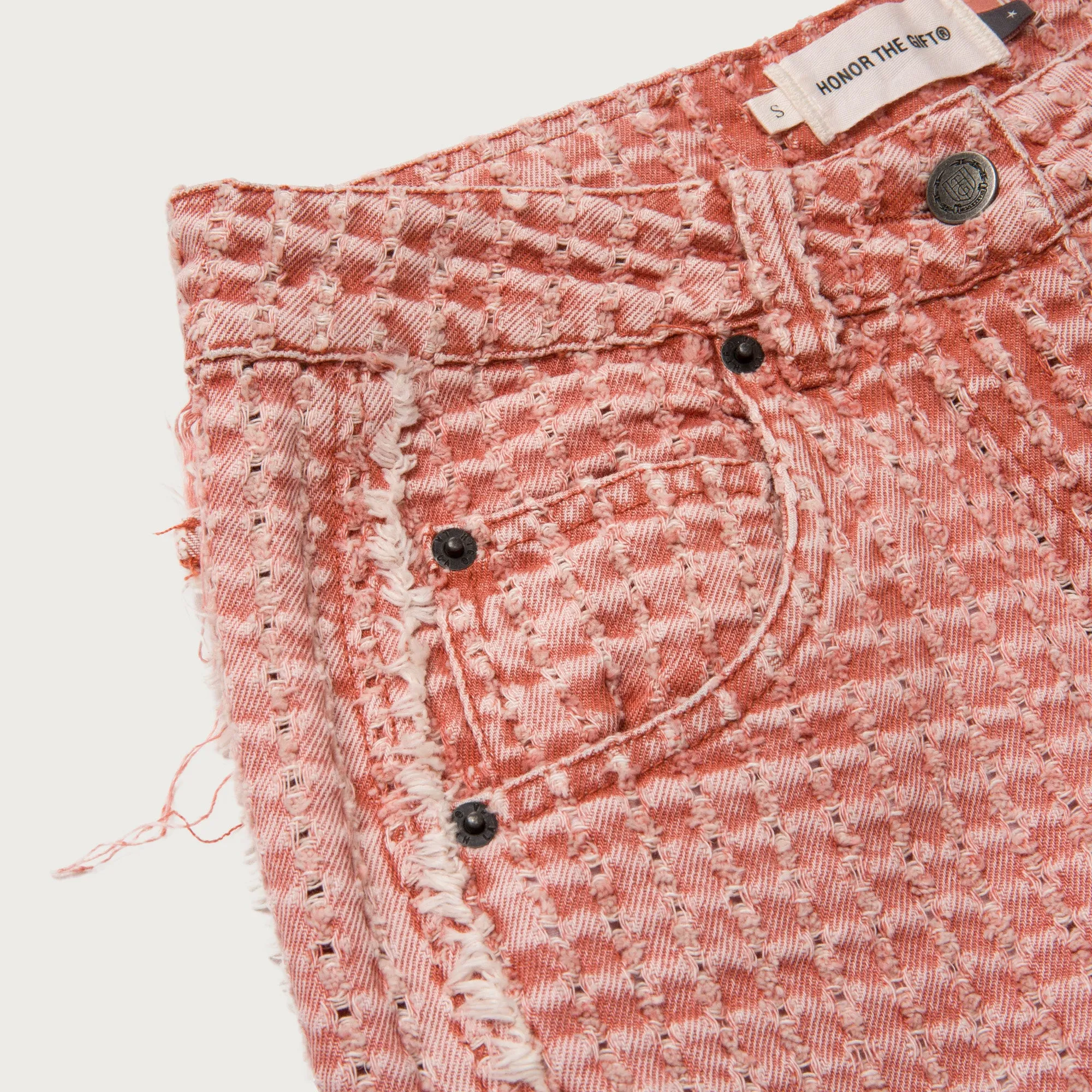 Womens Novelty Denim Pant - Brick sold by Honor the Gift product image thumbnail 5