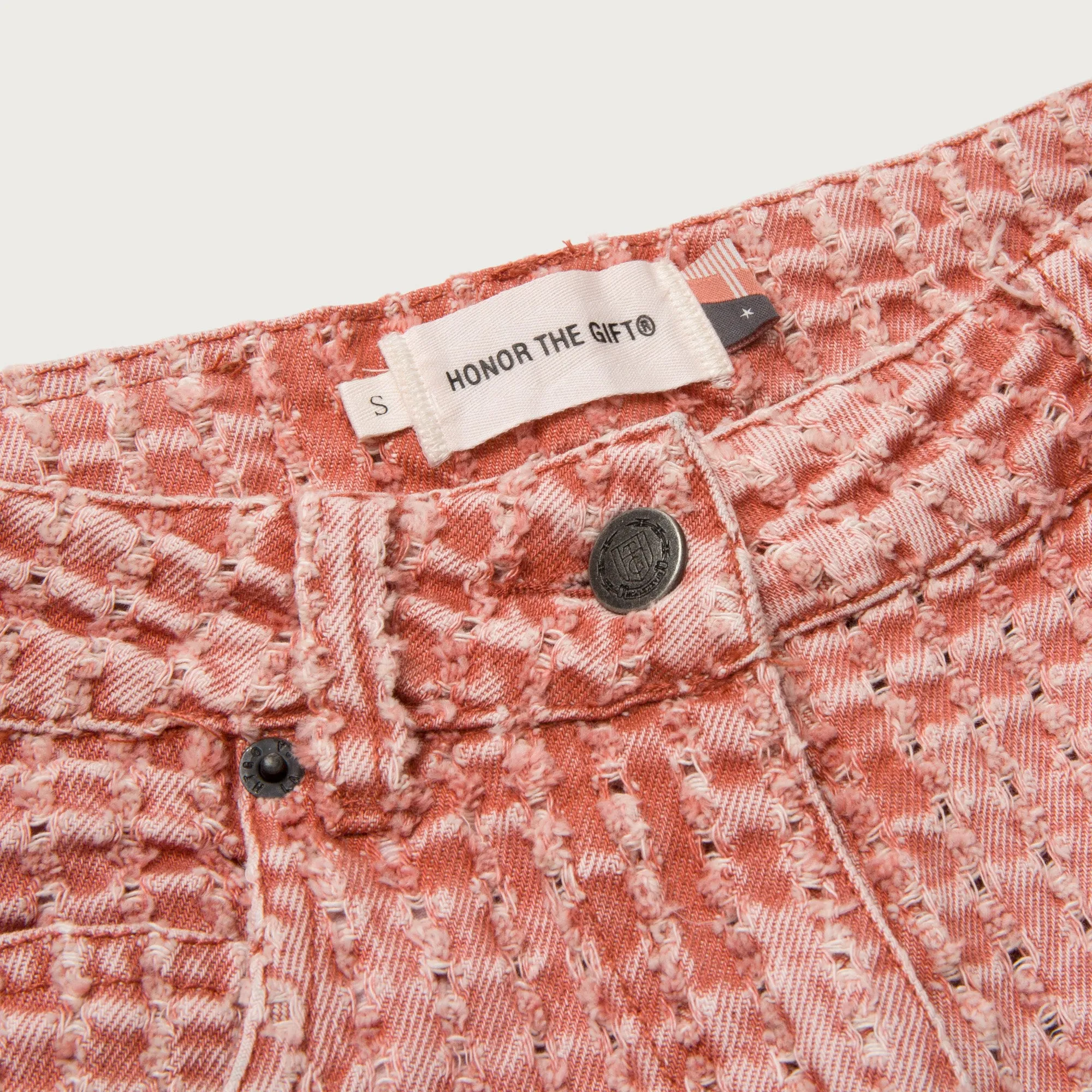 Womens Novelty Denim Pant - Brick sold by Honor the Gift product image thumbnail 4