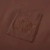 Embroidered Pocket T-Shirt - Brown sold by Honor the Gift