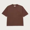 Embroidered Pocket T-Shirt - Brown sold by Honor the Gift