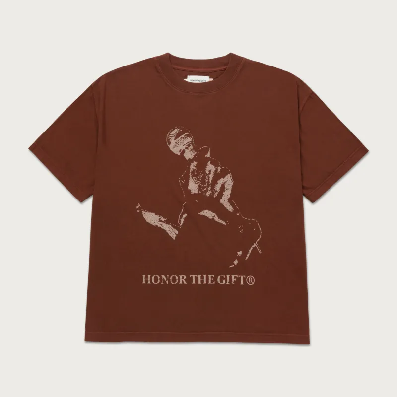 Live And Direct Tee - Brown sold by Honor the Gift