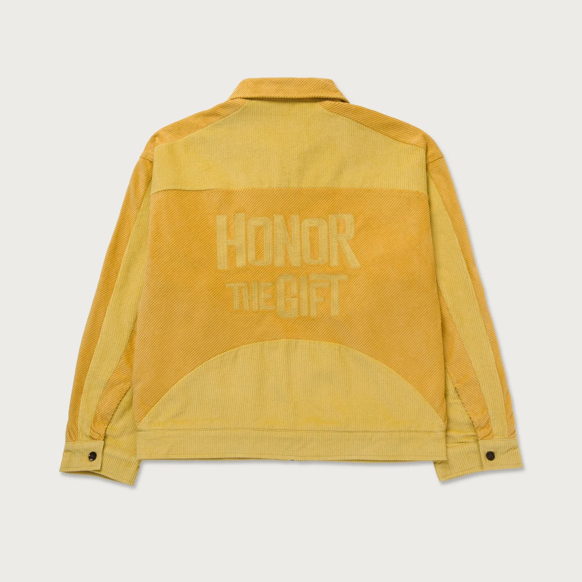 Corduroy Zip Jacket - Yellow sold by Honor the Gift product image thumbnail 2
