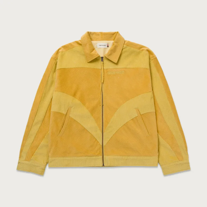 Corduroy Zip Jacket - Yellow sold by Honor the Gift