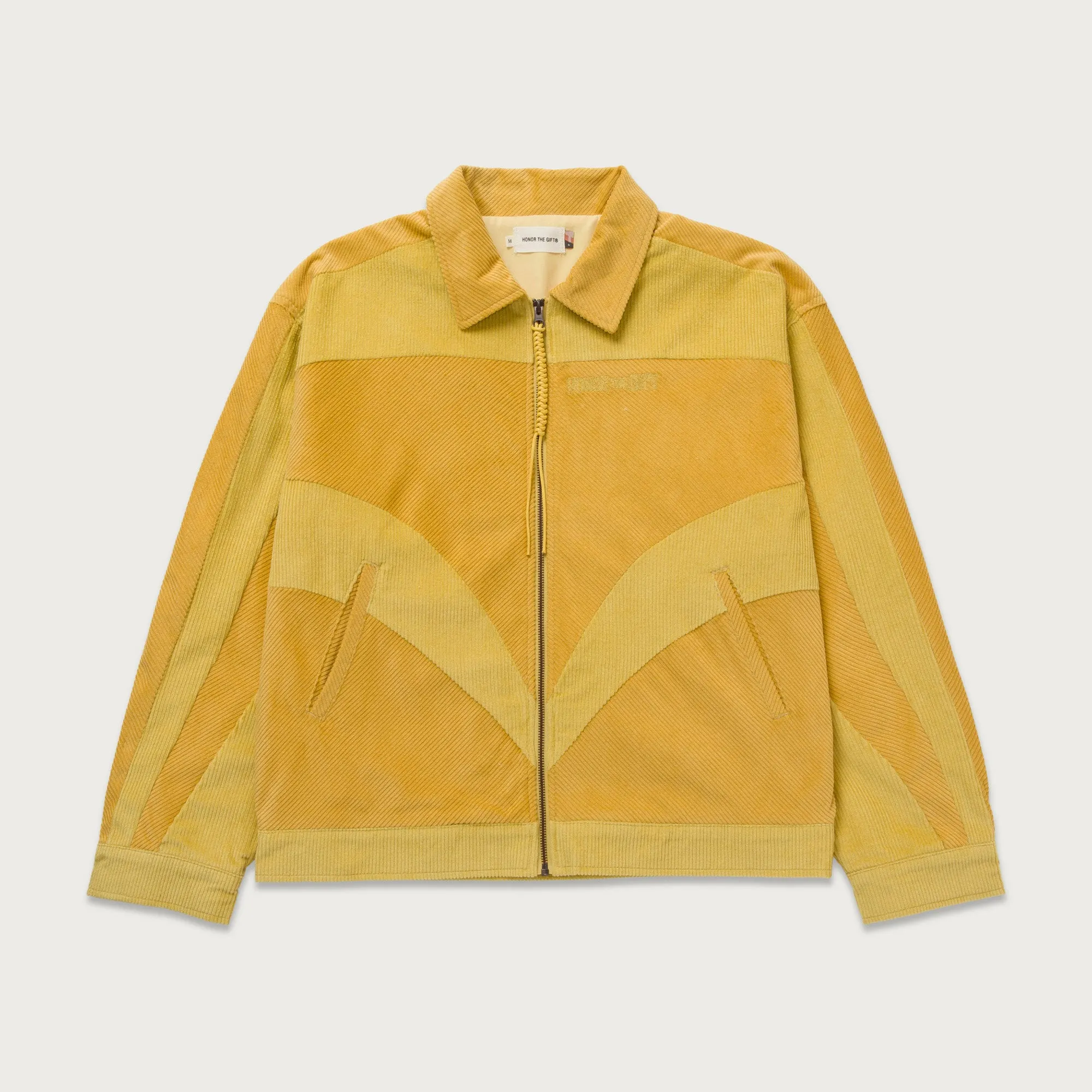Corduroy Zip Jacket - Yellow sold by Honor the Gift