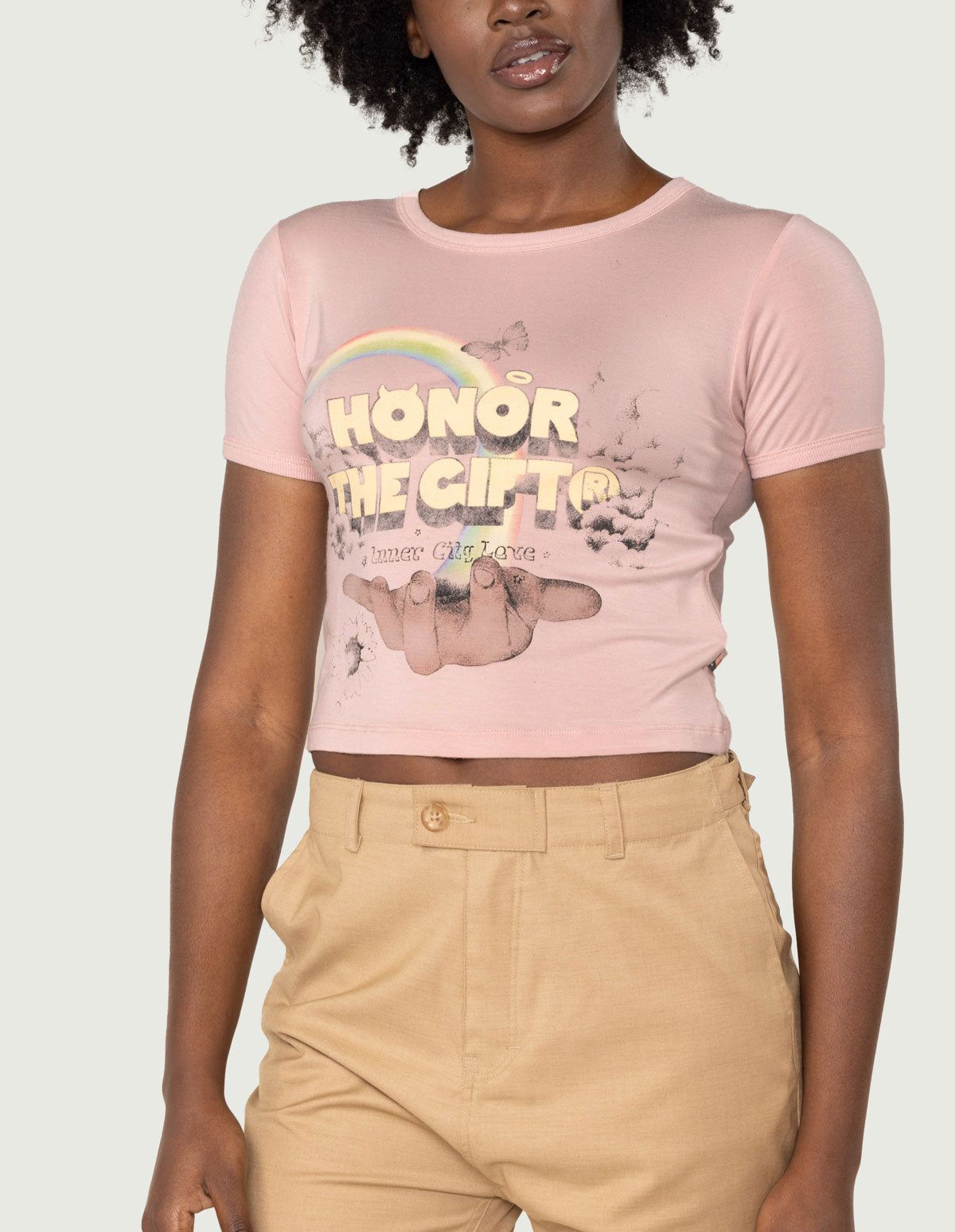 Women's Palms T-Shirt - Peach sold by Honor the Gift product image thumbnail 5