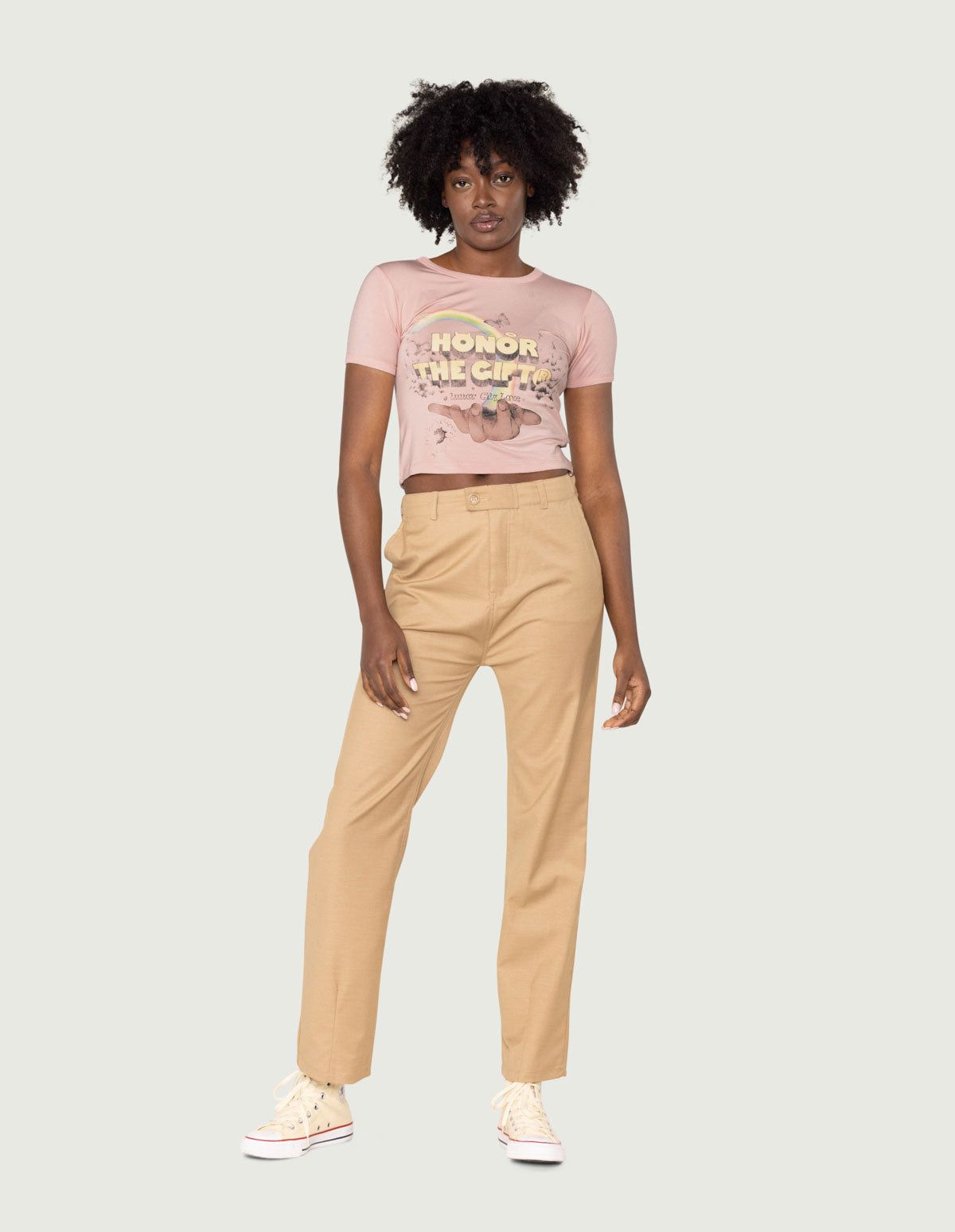 Women's Palms T-Shirt - Peach sold by Honor the Gift product image thumbnail 3