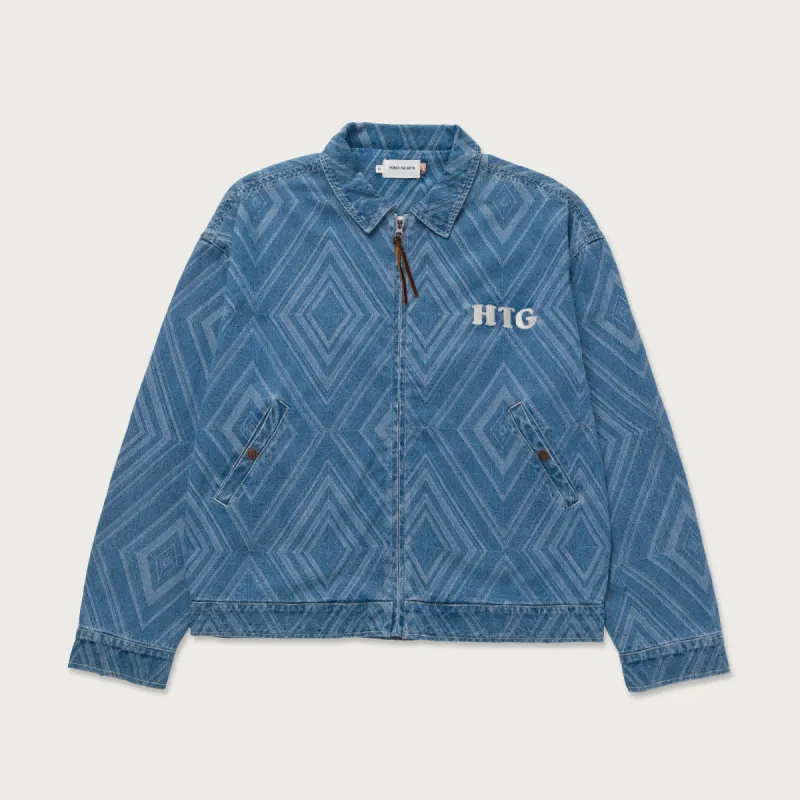 Diamond Denim Jacket - Lt. Indigo sold by Honor the Gift