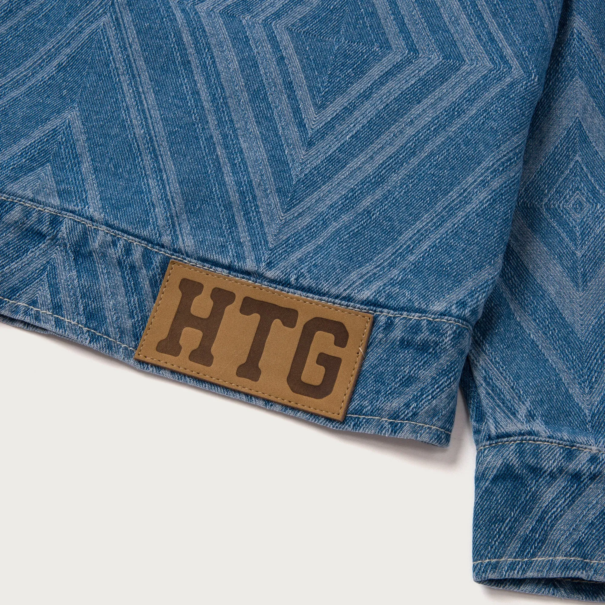 Diamond Denim Jacket - Lt. Indigo sold by Honor the Gift product image thumbnail 5