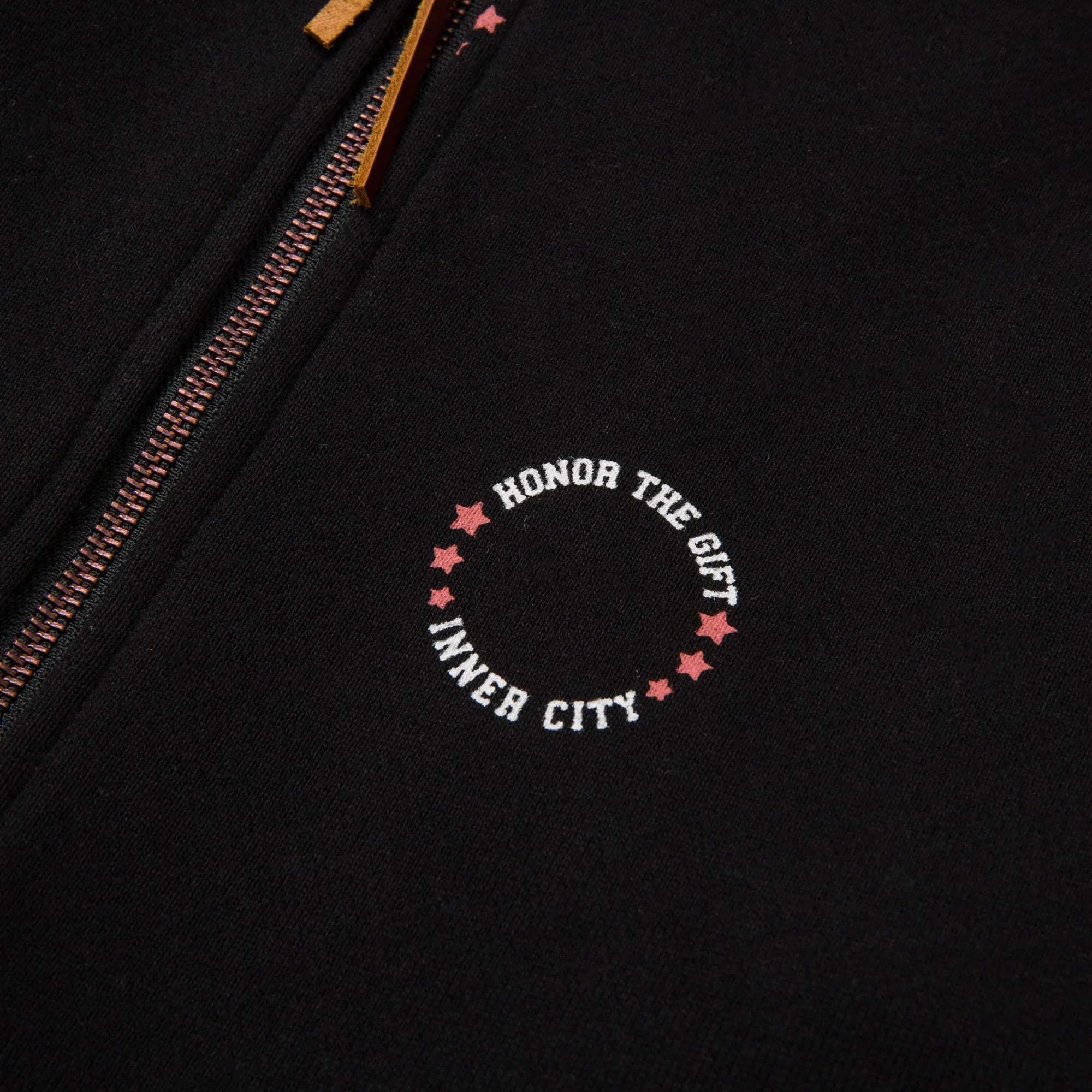 HTG® Zip Up Hoodie - Black sold by Honor the Gift product image thumbnail 5