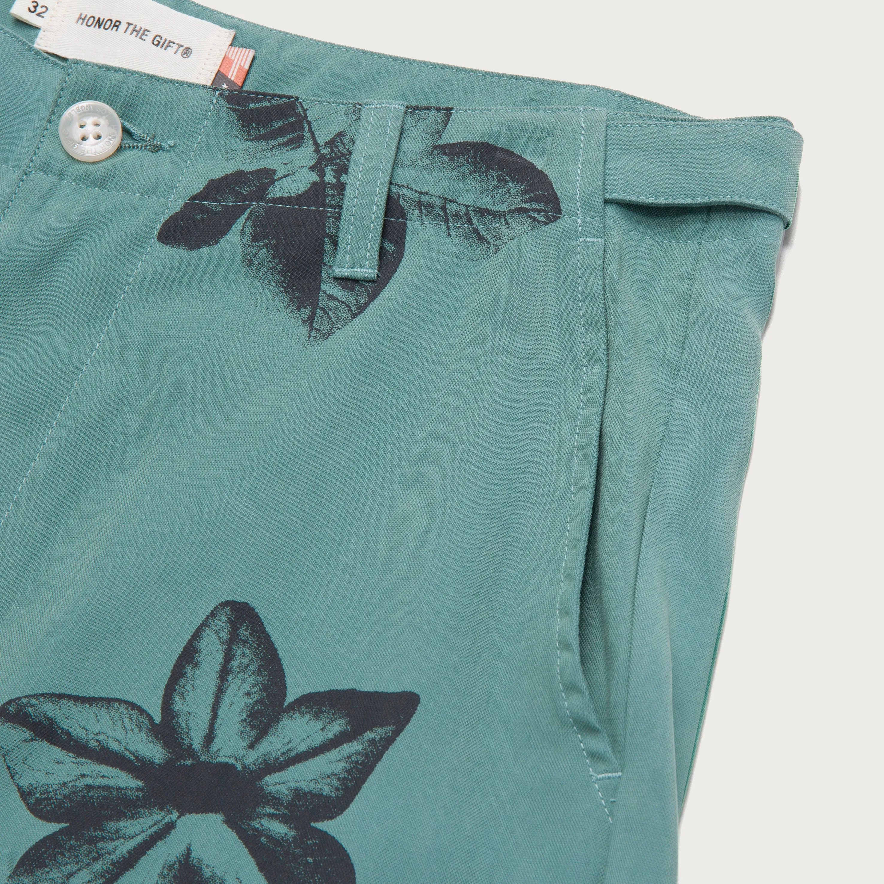 Tobacco Short - Teal sold by Honor the Gift product image thumbnail 4