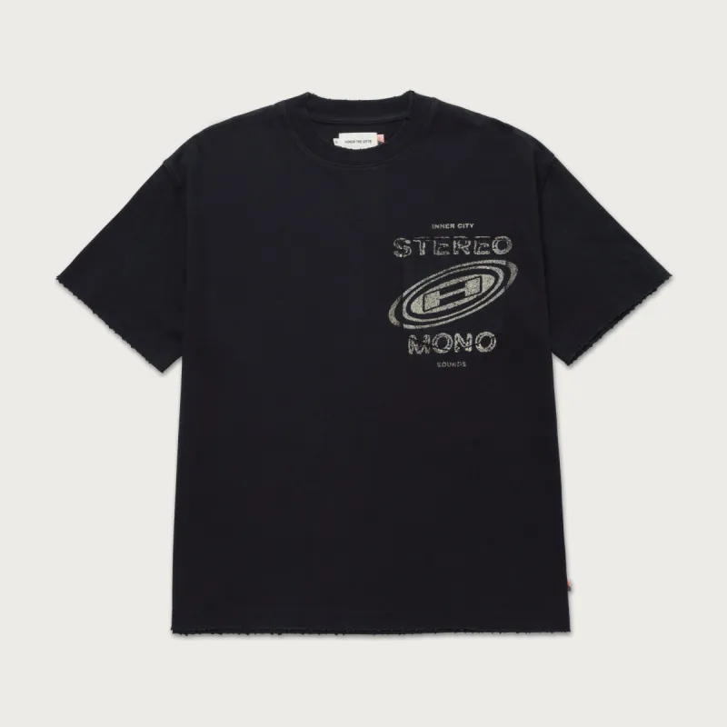 Stereo Mono Tee - Black sold by Honor the Gift