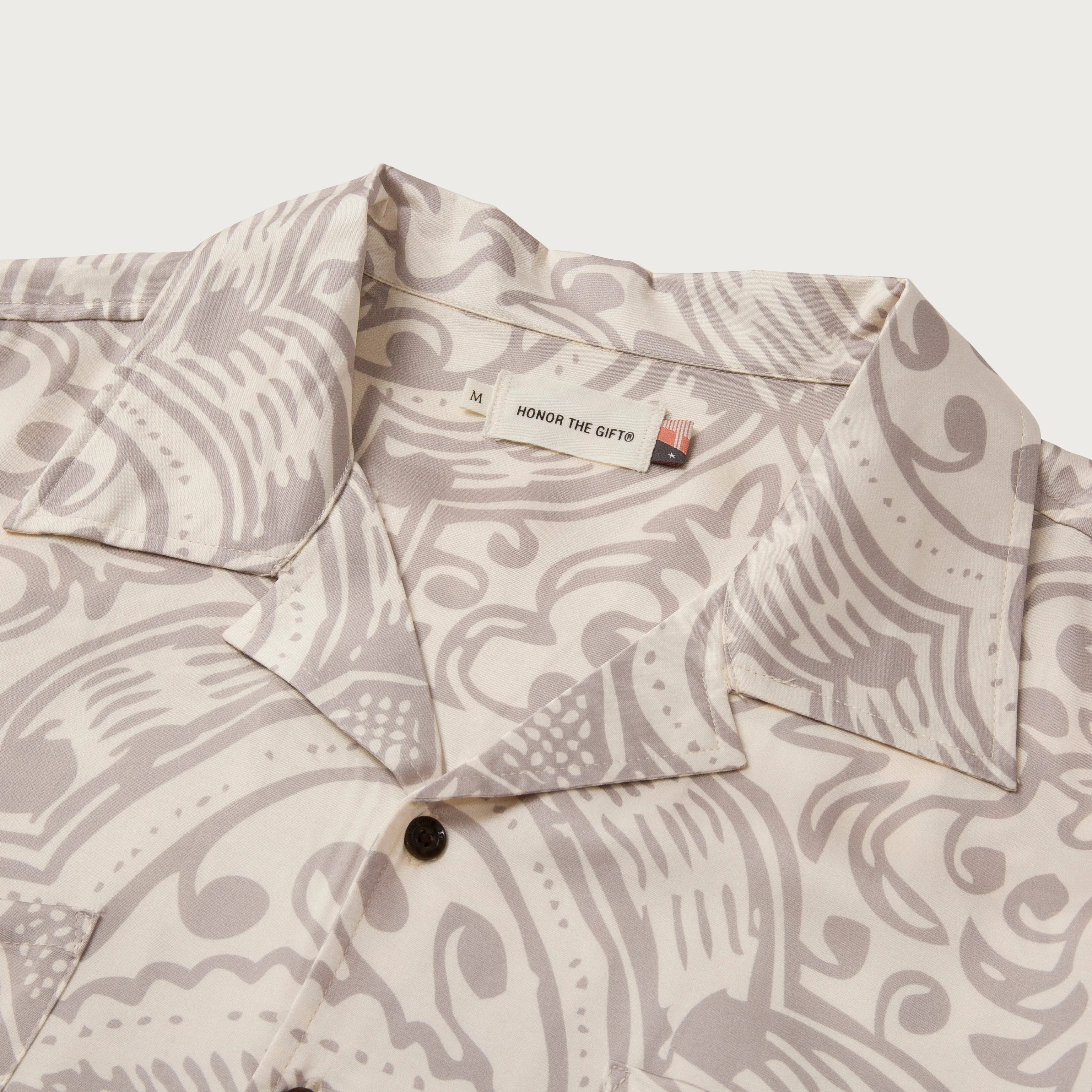 L/S Printed Woven Button Up - Bone sold by Honor the Gift product image thumbnail 4