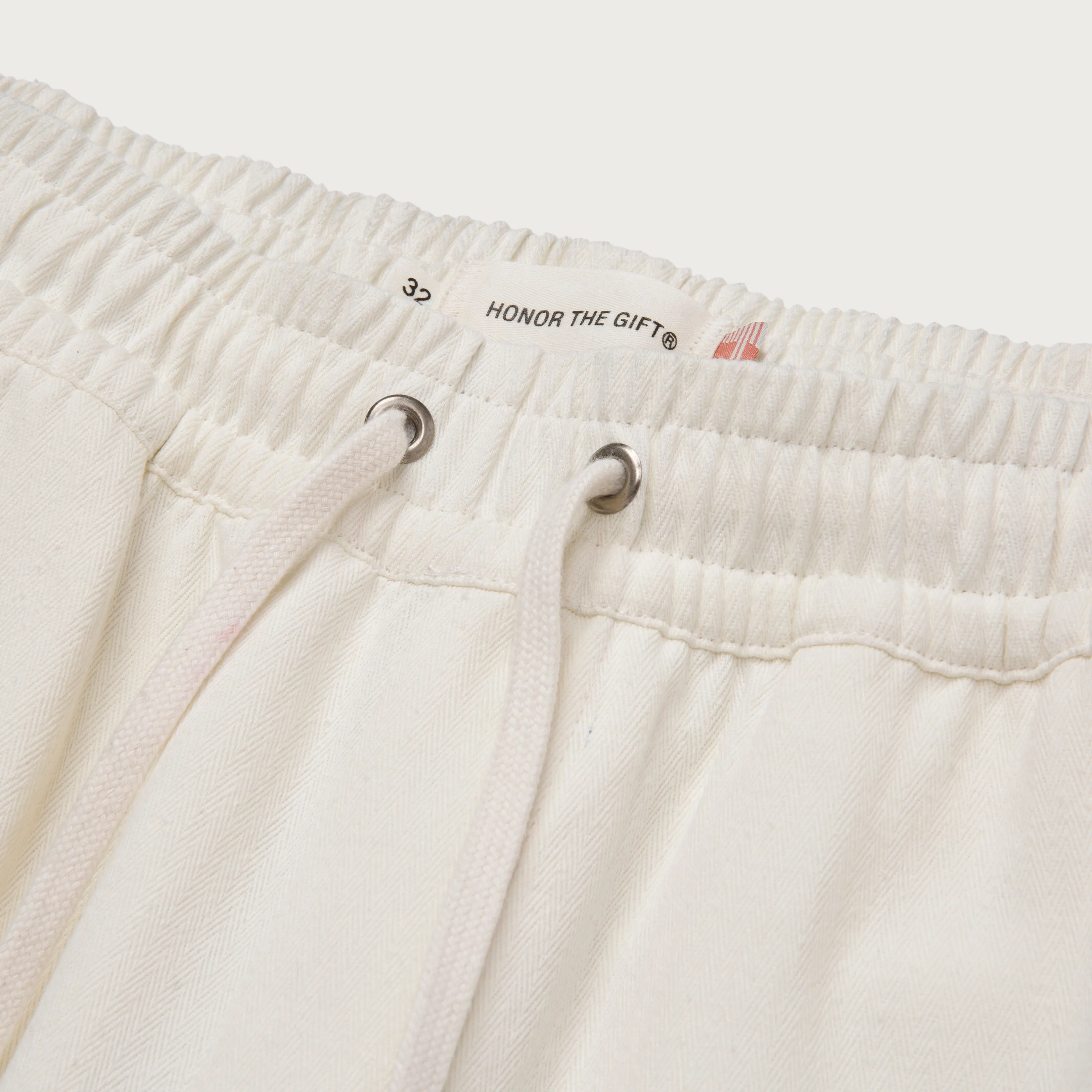 Herringbone Long Short - Cream sold by Honor the Gift product image thumbnail 4