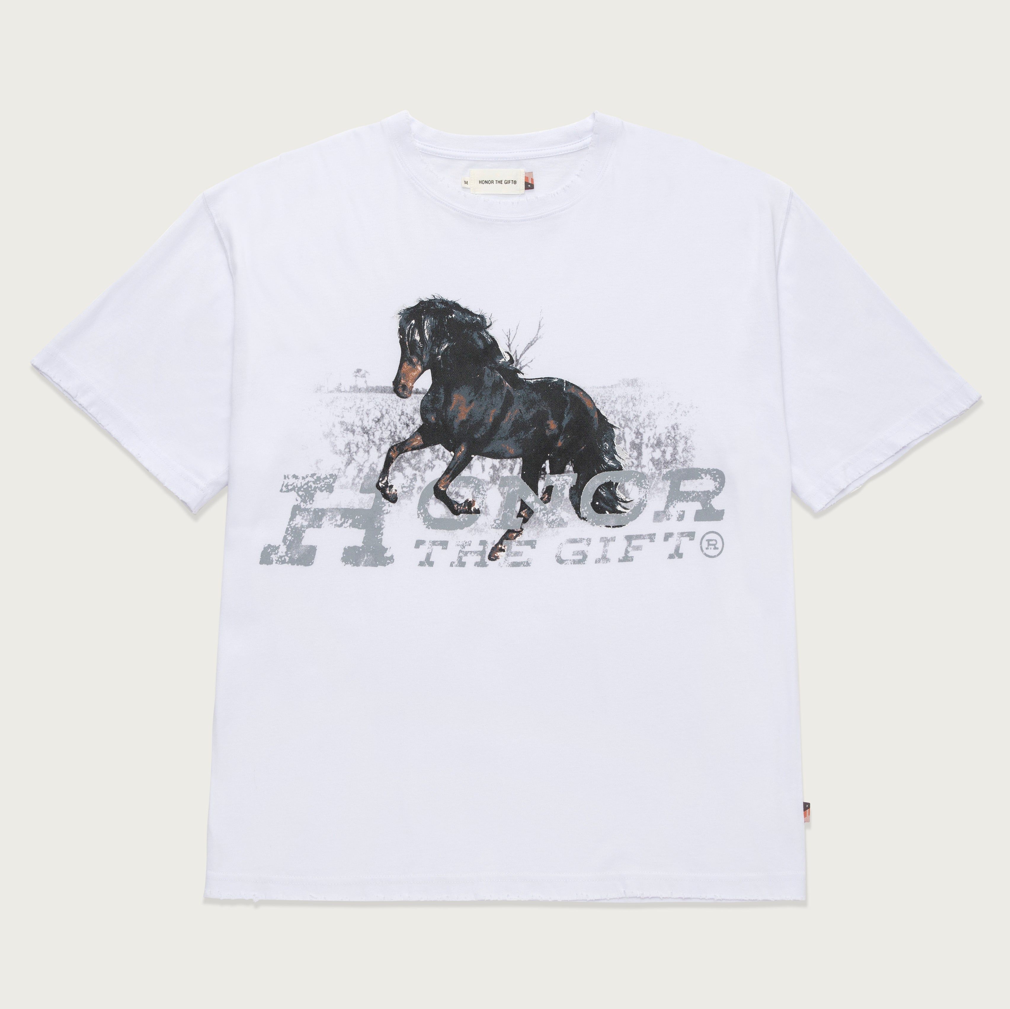 Work Horse T-Shirt - White sold by Honor the Gift