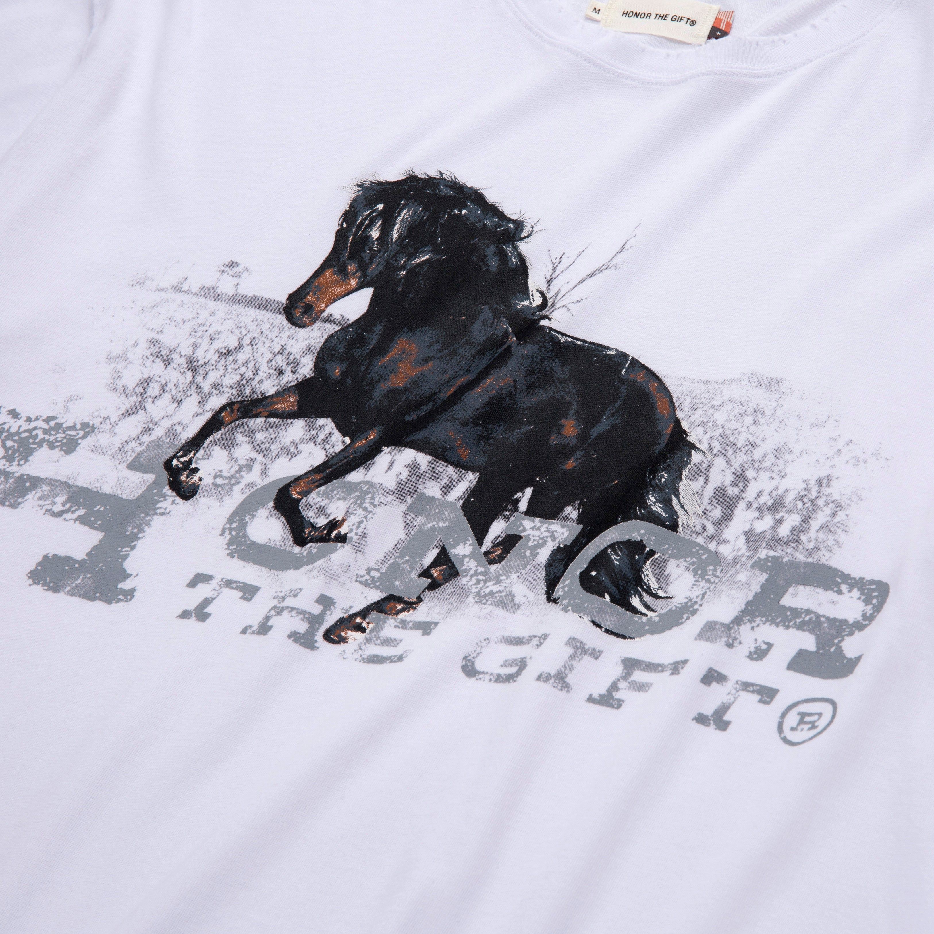 Work Horse T-Shirt - White sold by Honor the Gift product image thumbnail 3