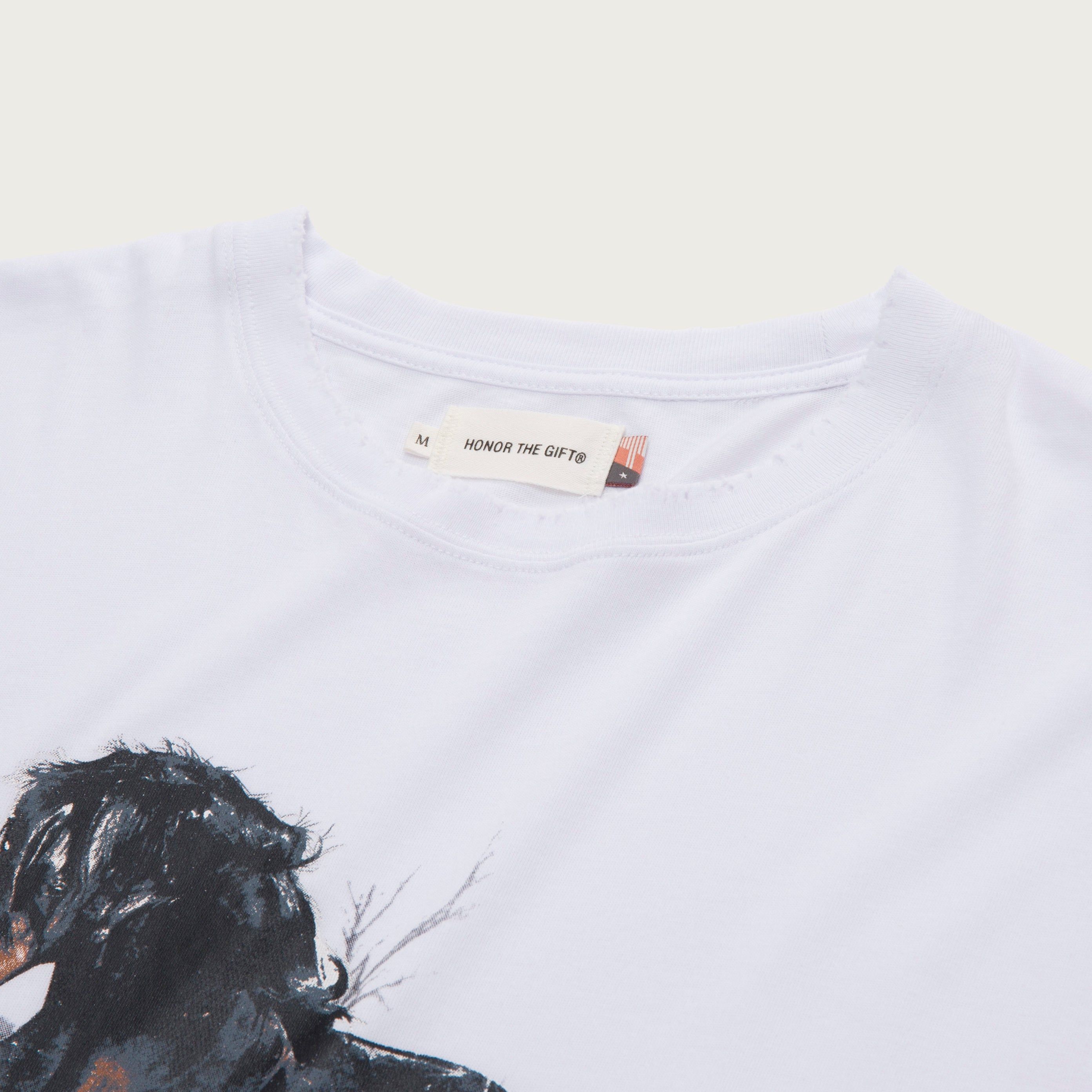 Work Horse T-Shirt - White sold by Honor the Gift product image thumbnail 4