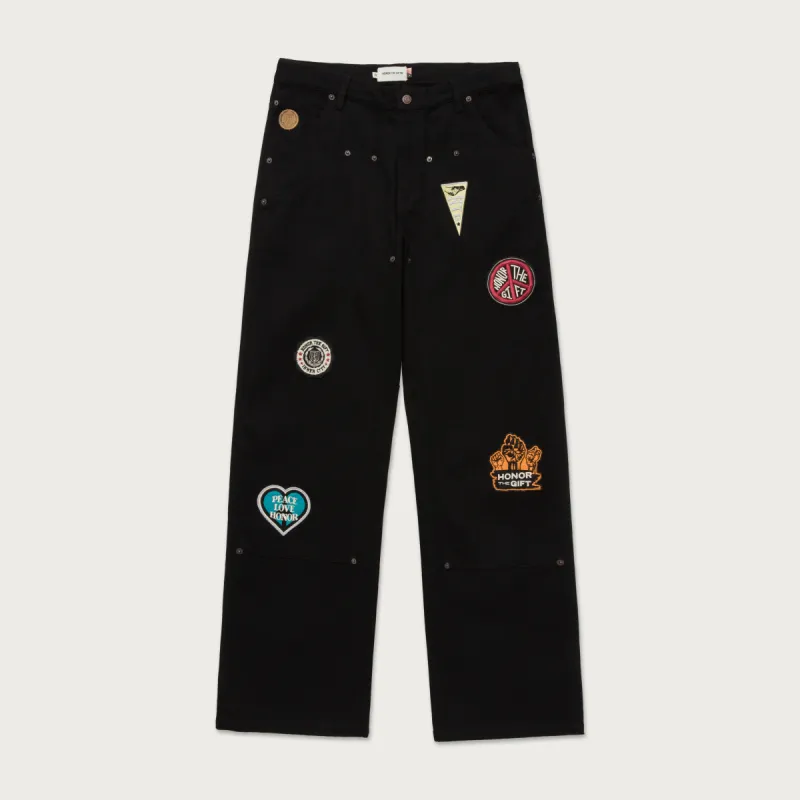 Patch Carpenter Pant - Black sold by Honor the Gift