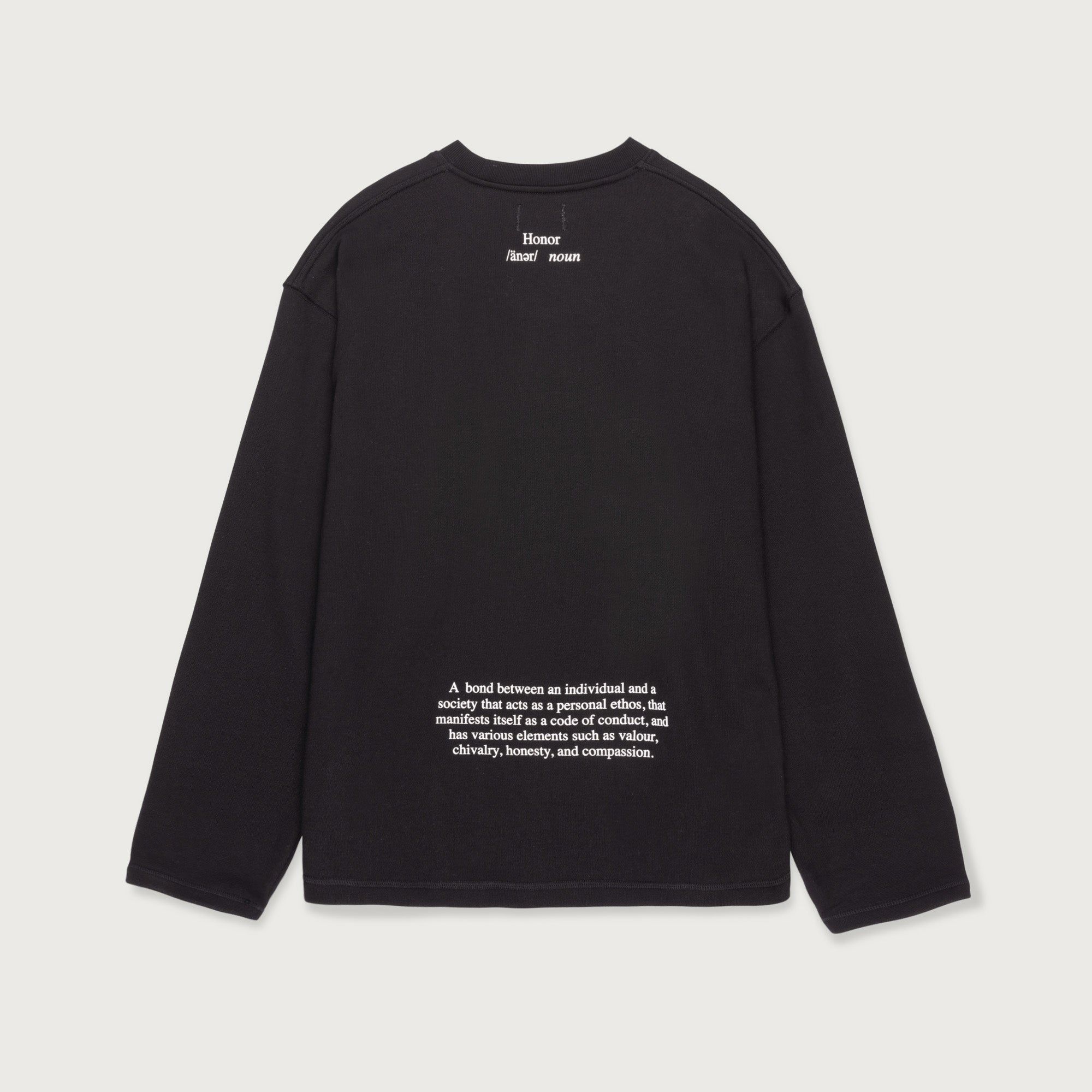 Honor Code Crewneck - Black sold by Honor the Gift product image thumbnail 2