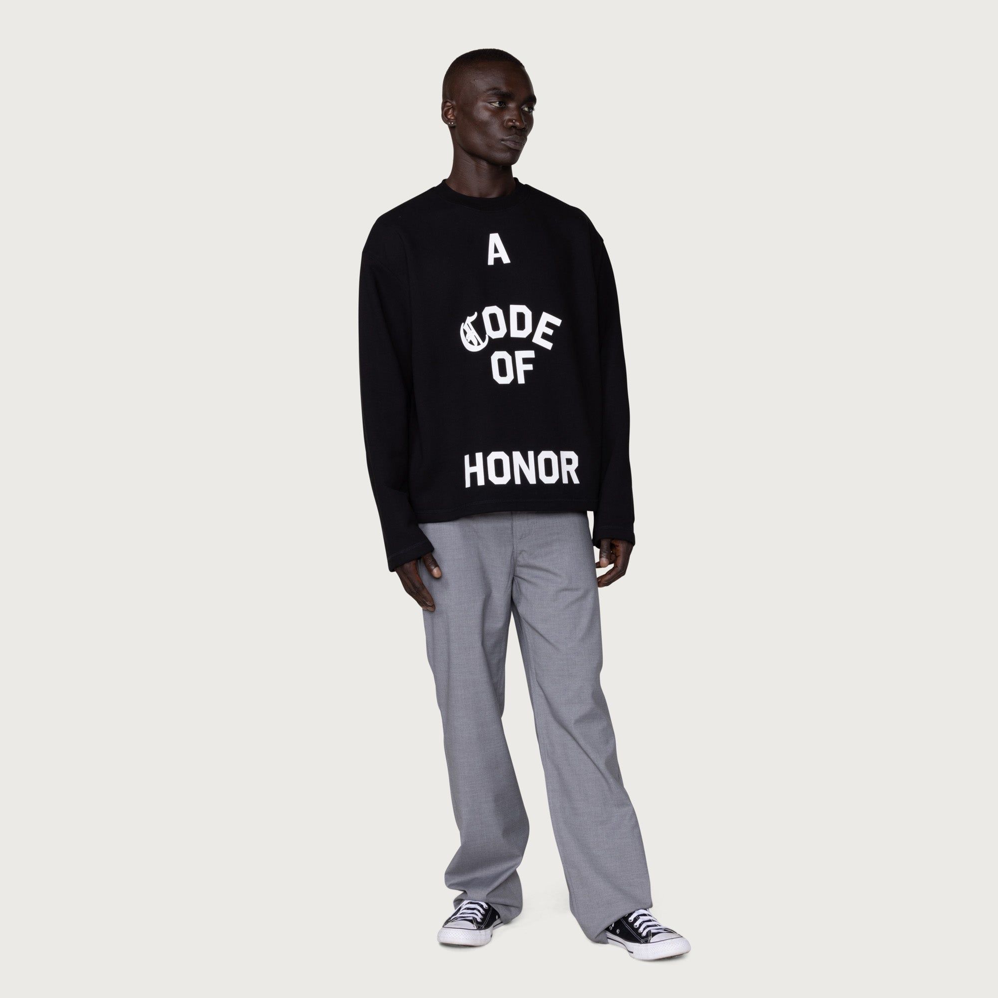 Honor Code Crewneck - Black sold by Honor the Gift product image thumbnail 3