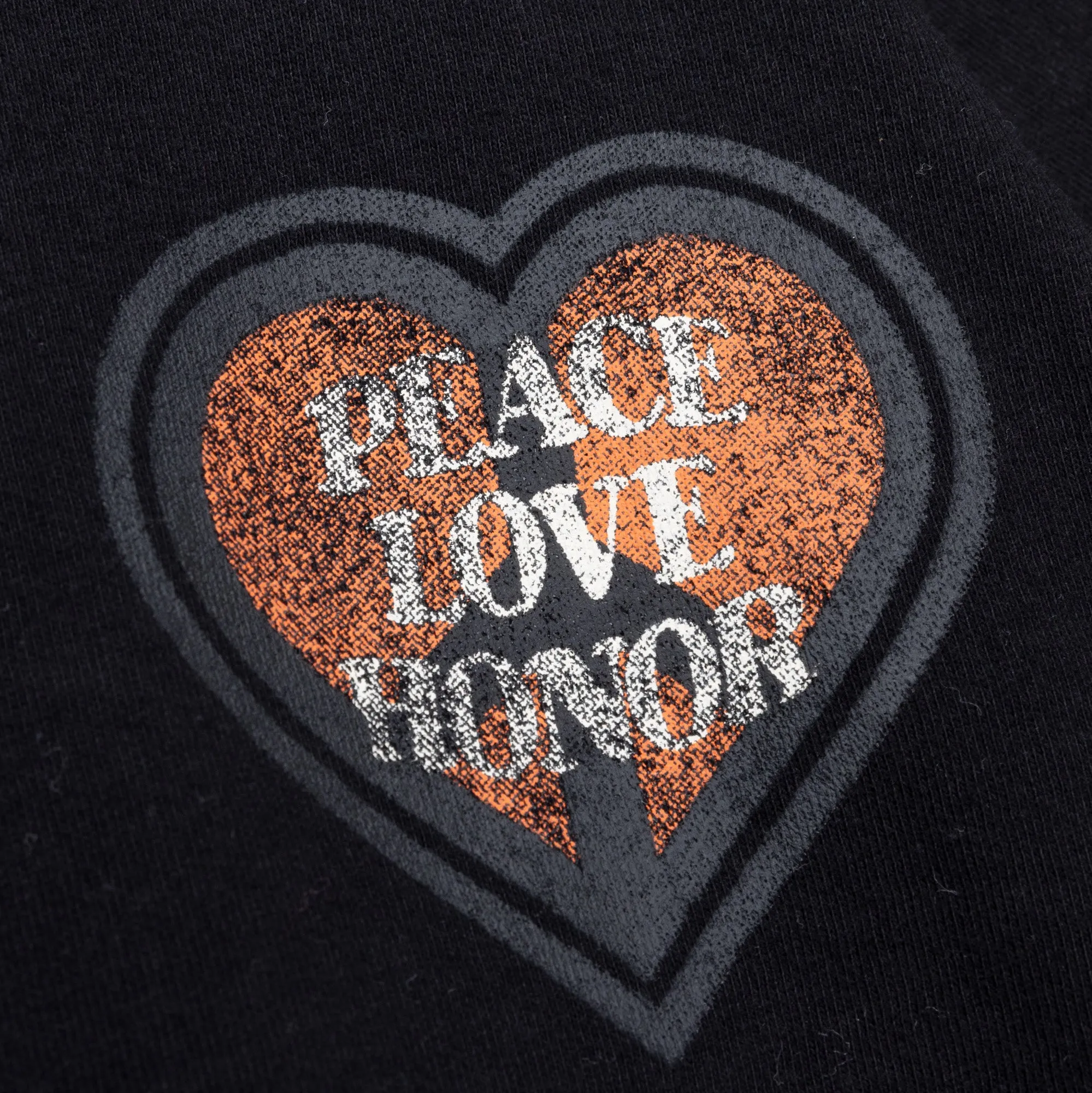 Womens Honor Peace Love T-Shirt - Black sold by Honor the Gift product image thumbnail 3