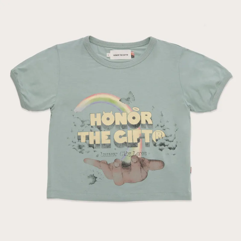 Women's Palms T-Shirt - Sage sold by Honor the Gift