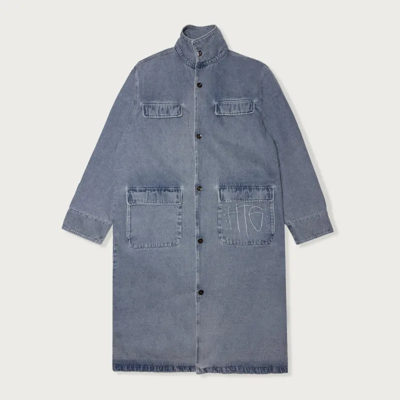 Trench Coat - Lt. Indigo sold by Honor the Gift