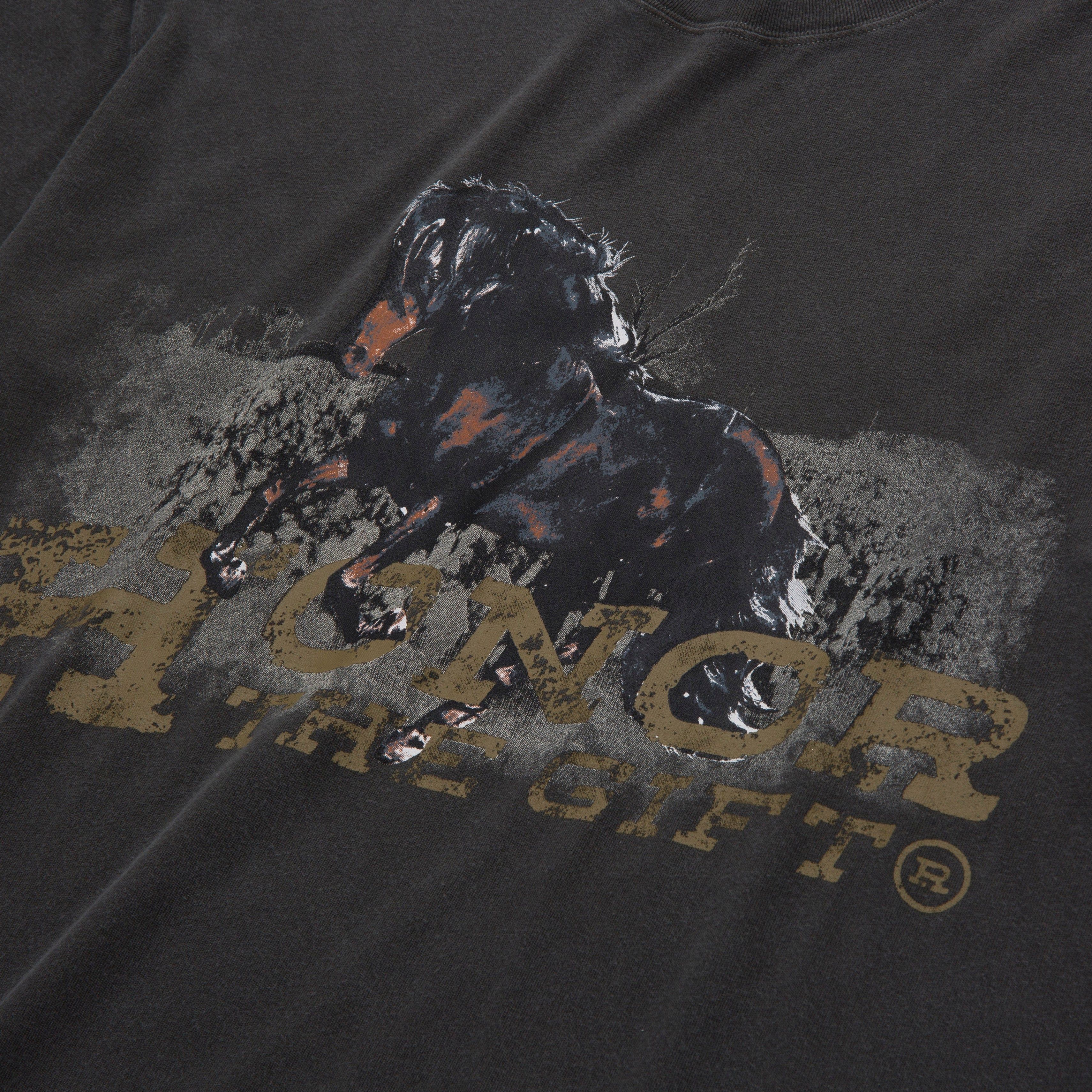 Work Horse T-Shirt - Black sold by Honor the Gift product image thumbnail 3