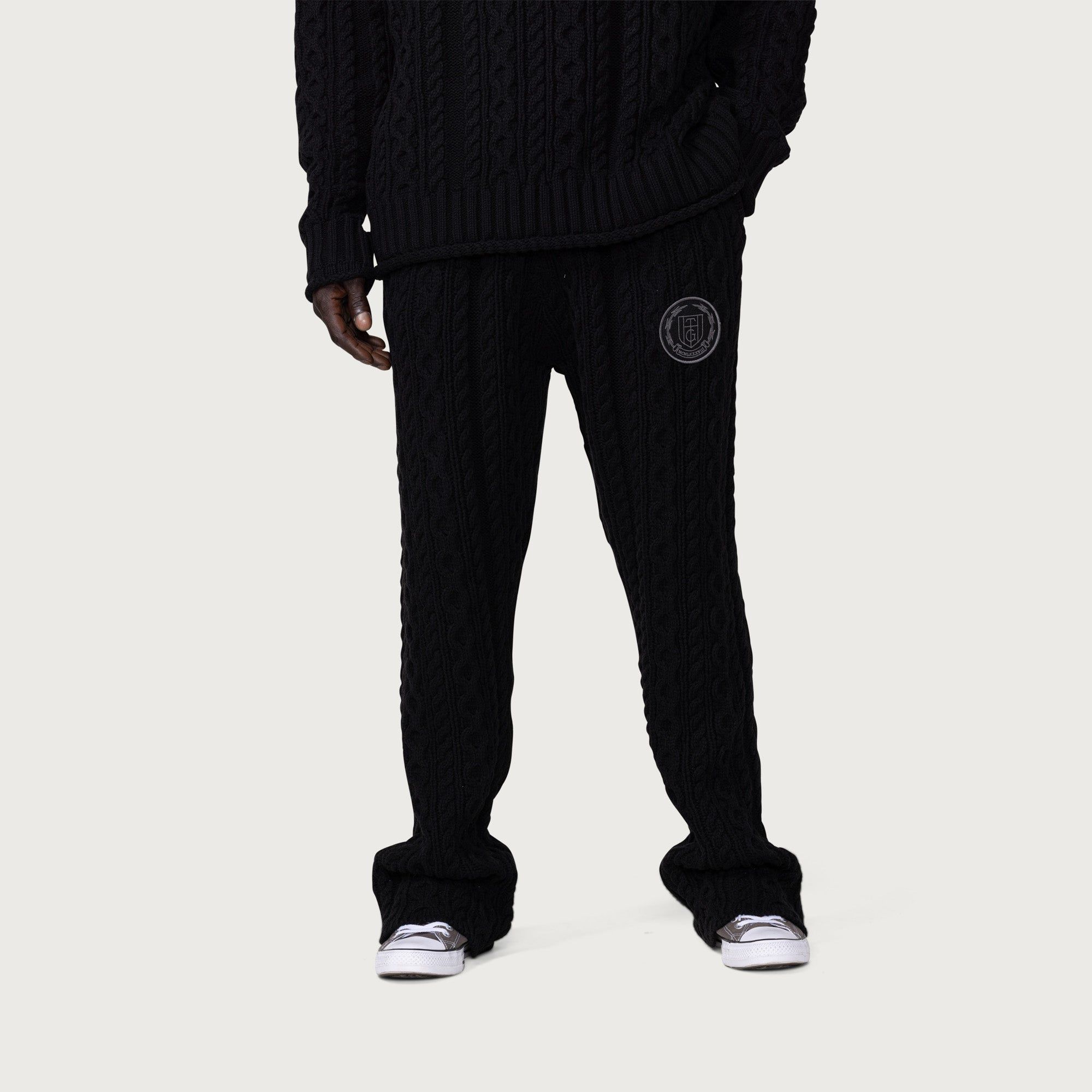 Cable Knit Pant - Black sold by Honor the Gift product image thumbnail 6
