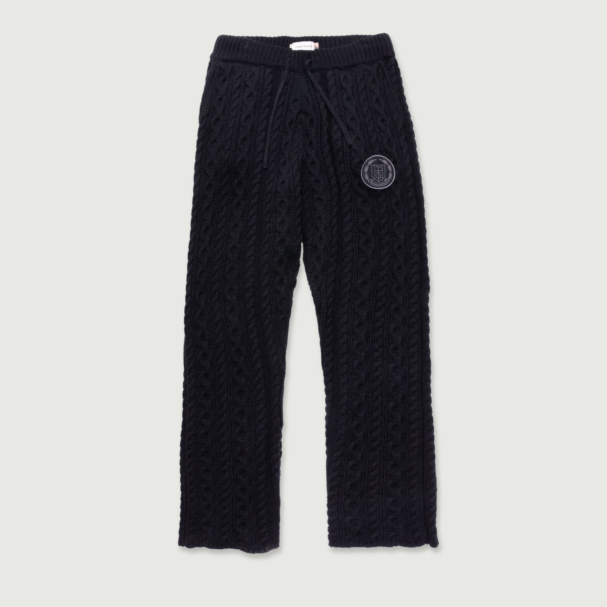 Cable Knit Pant - Black sold by Honor the Gift
