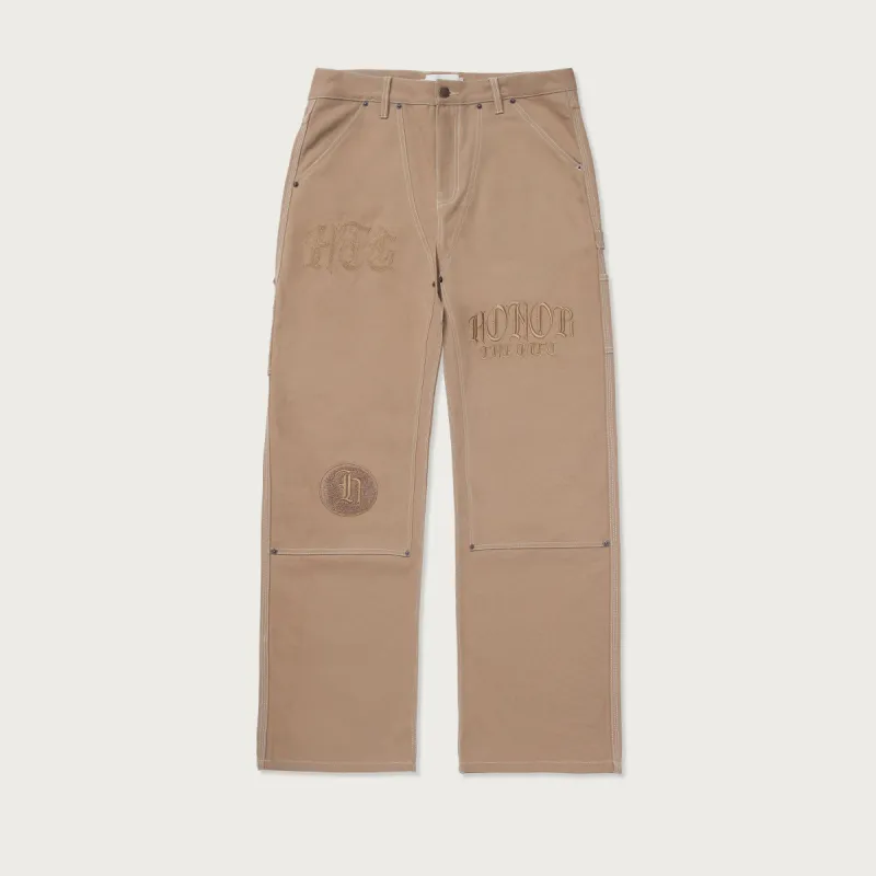 Script Carpenter Pant - Lt. Brown made by Honor the Gift