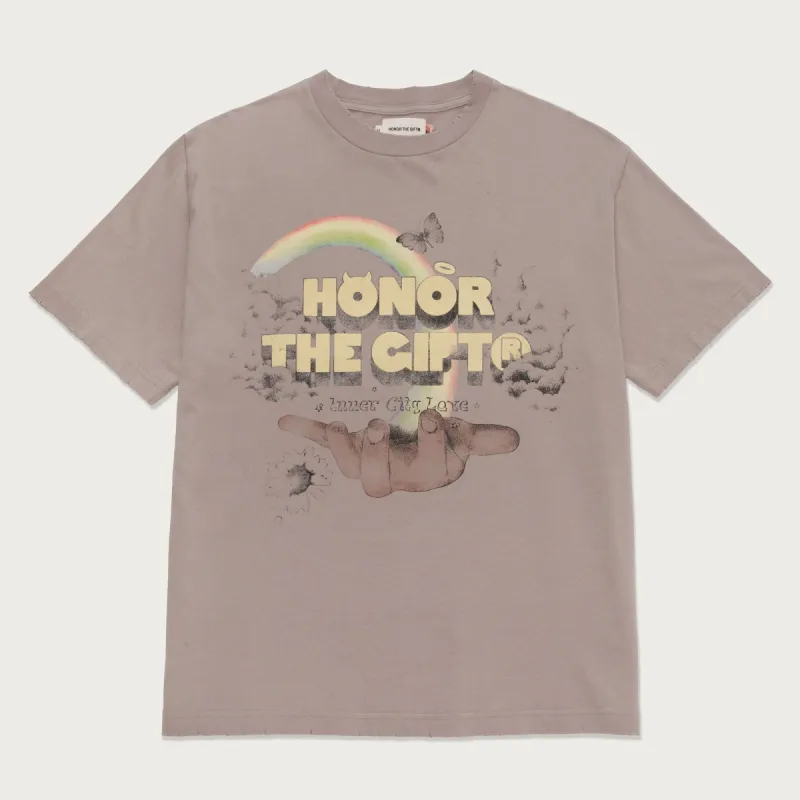 Palms T-Shirt - Stone sold by Honor the Gift