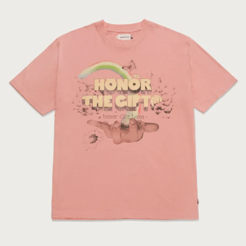 Palms T-Shirt - Peach sold by Honor the Gift