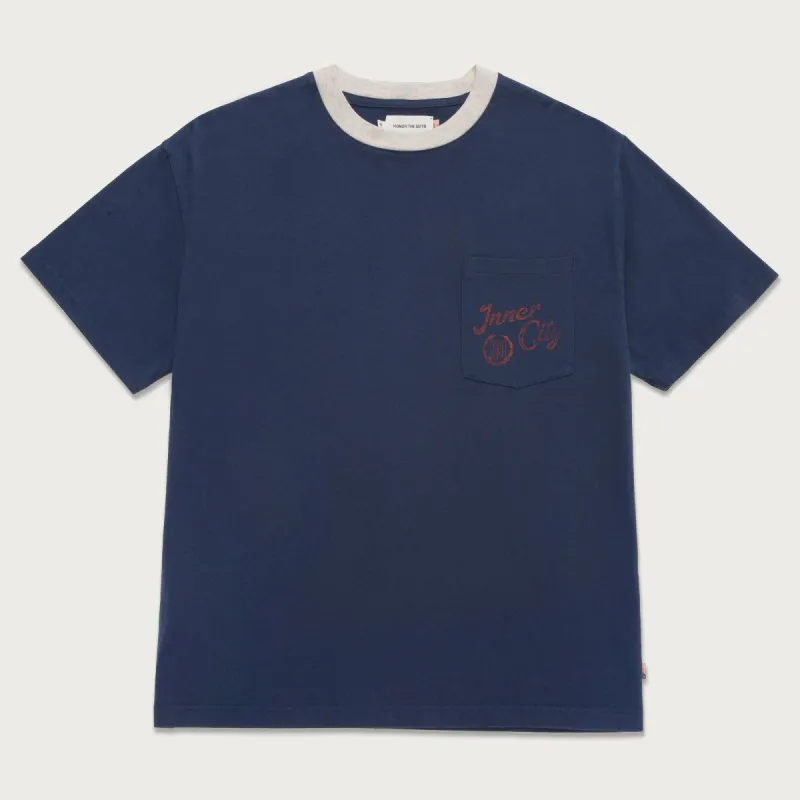 Neighborhood Pocket T-Shirt - Navy sold by Honor the Gift