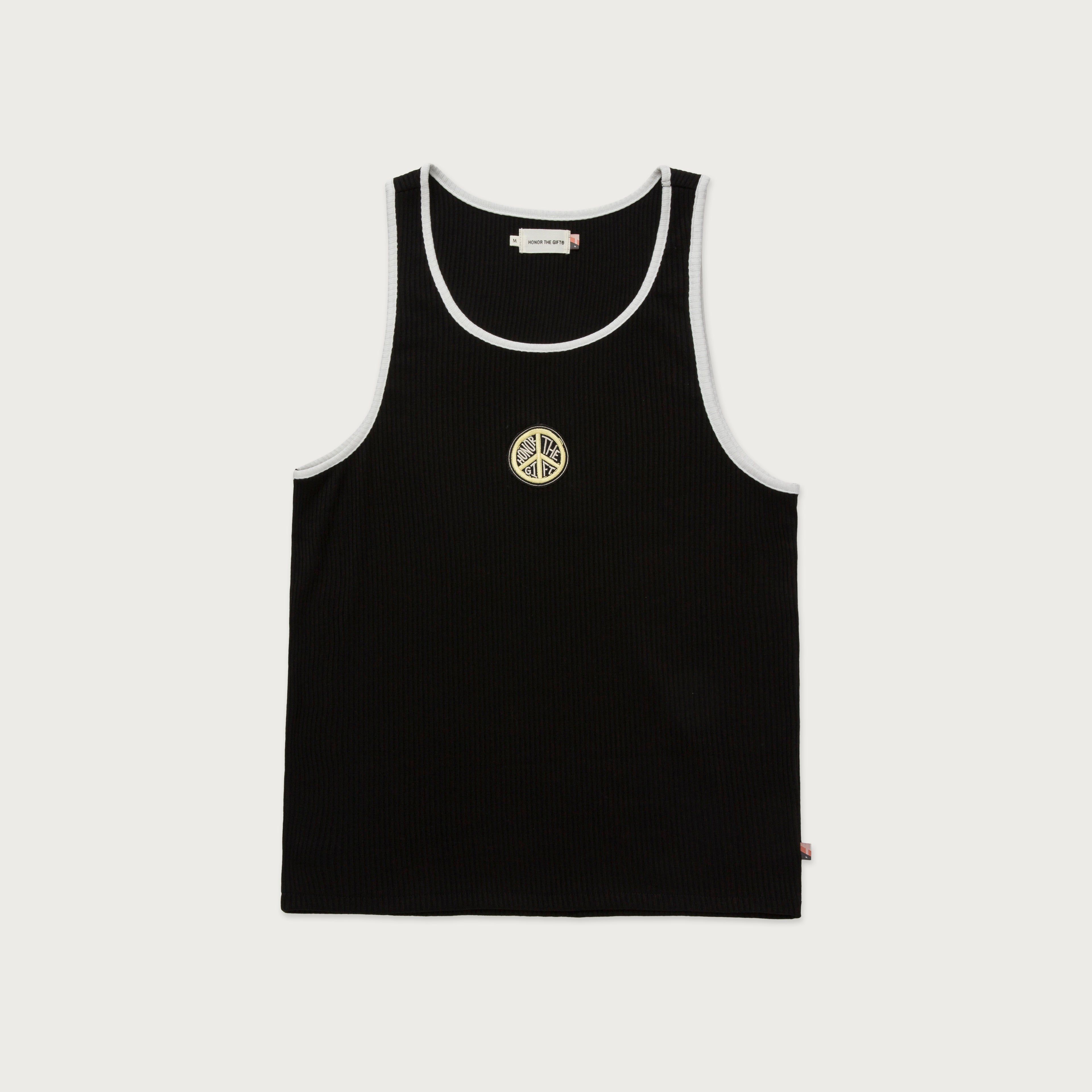 Binded Rib Tank - Black sold by Honor the Gift