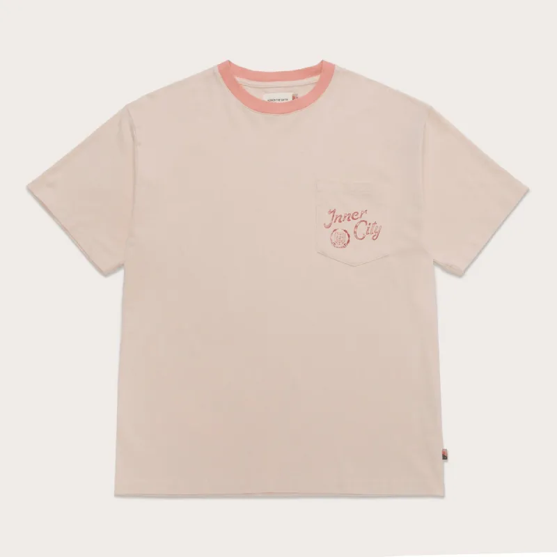 Neighborhood Pocket T-Shirt - Cream sold by Honor the Gift